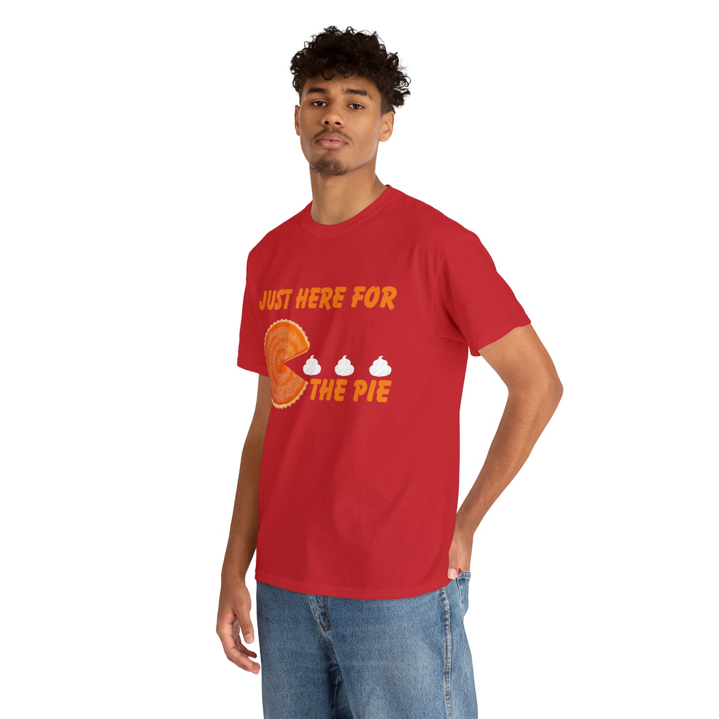 Men Just Here For The Pie | Heavy Cotton Tee