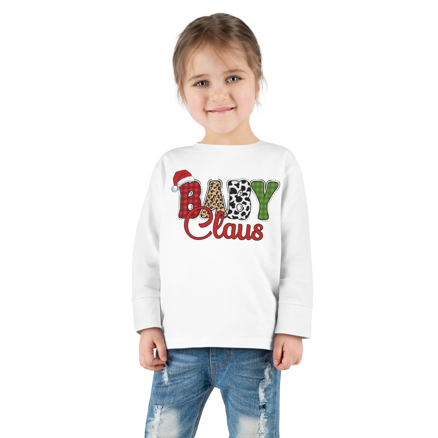 Baby Claus Toddler Christmas Long Sleeve Tee