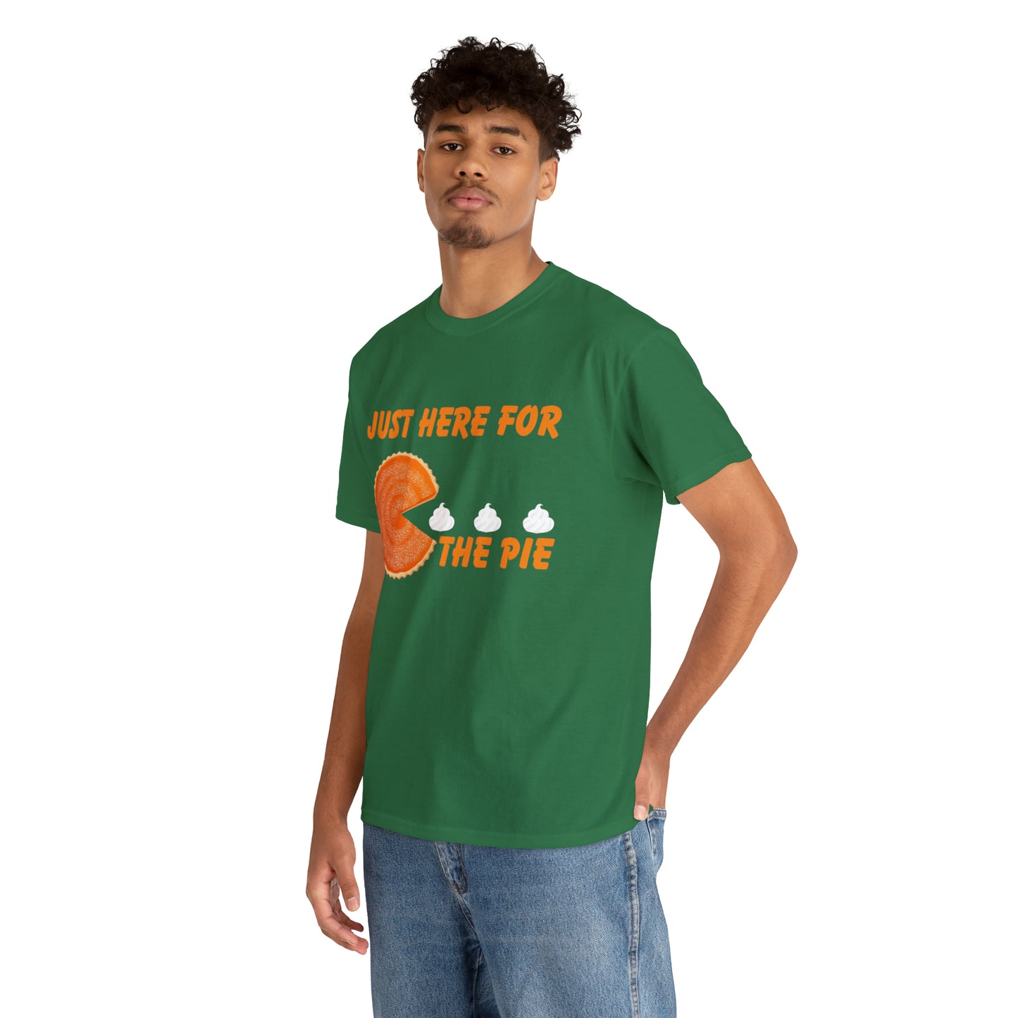 Men Just Here For The Pie | Heavy Cotton Tee