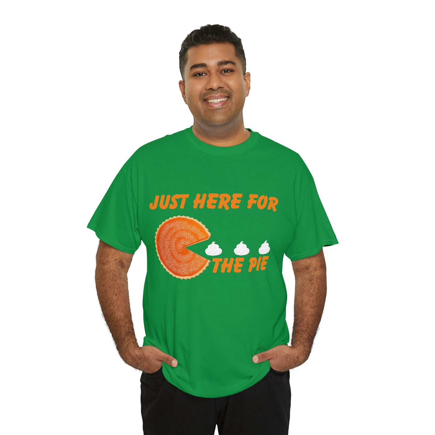 Men Just Here For The Pie | Heavy Cotton Tee