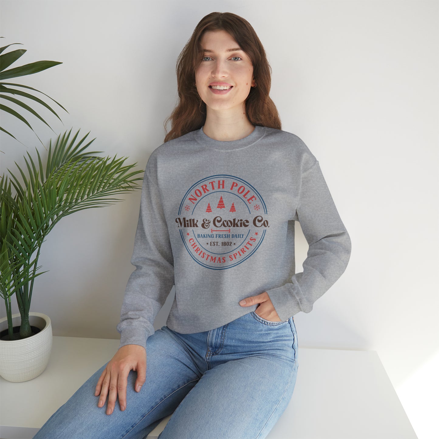 NorthPole Milk & Cookie Co. | Christmas Crewneck Sweatshirt