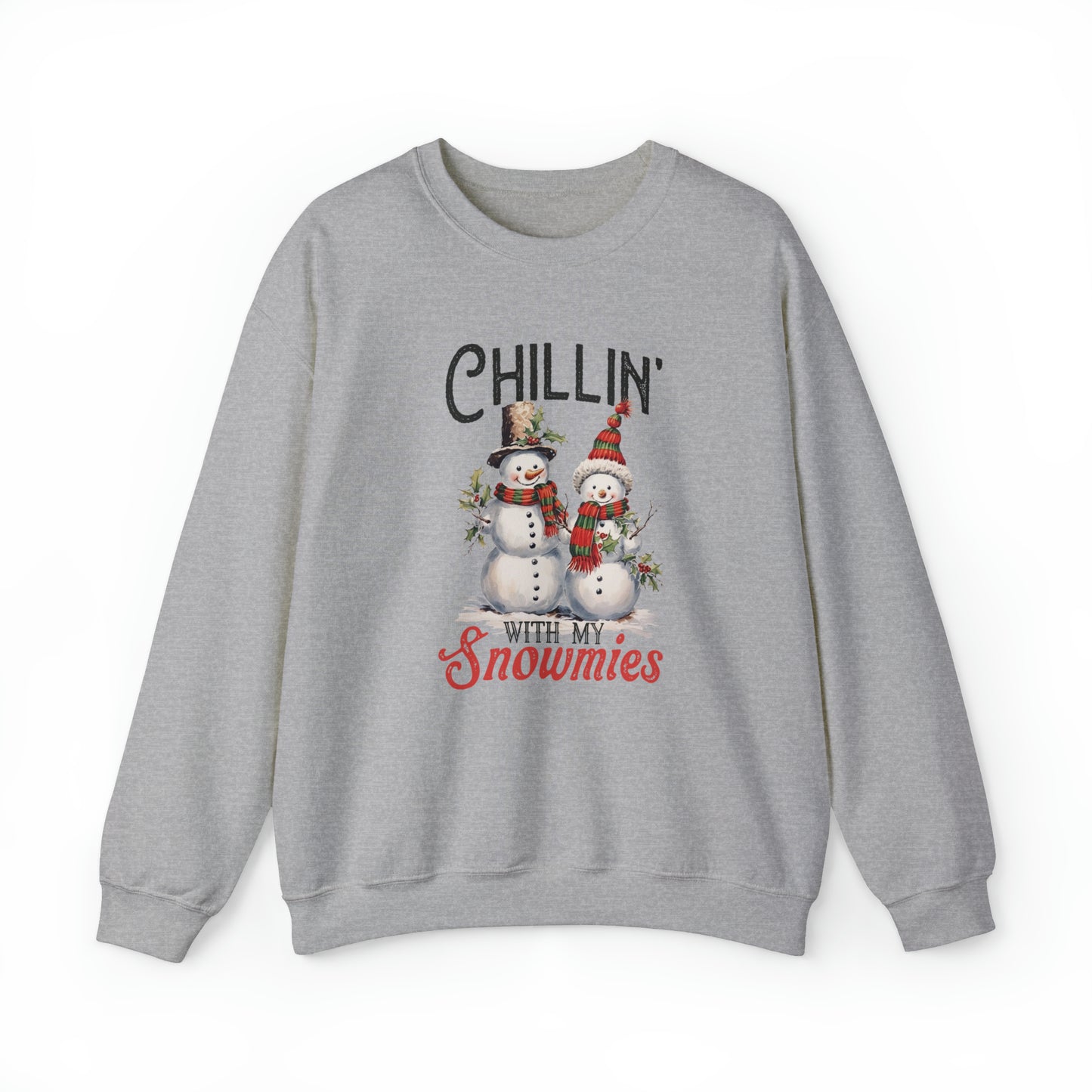 Chillin With My Snomies Christmas | Crewneck Sweatshirt | Bestie Christmas Sweatshirt