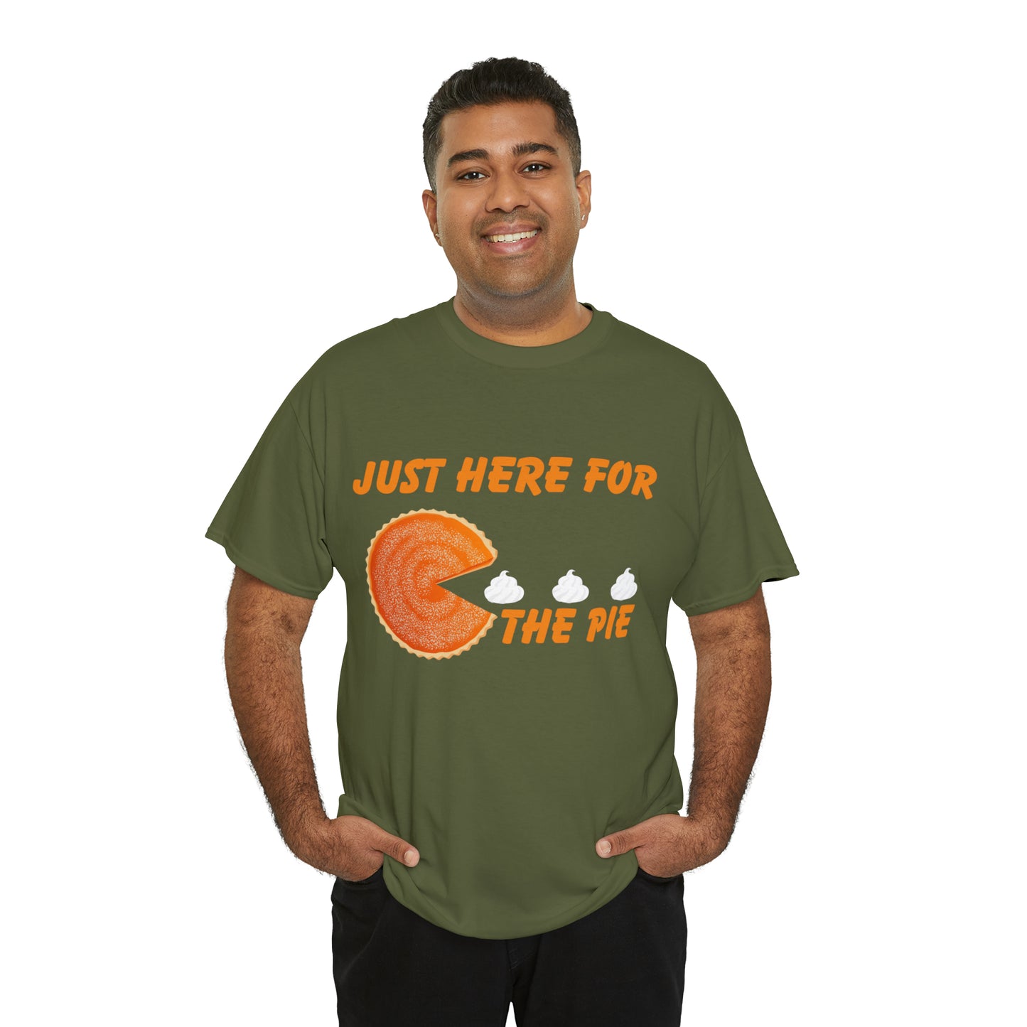 Men Just Here For The Pie | Heavy Cotton Tee