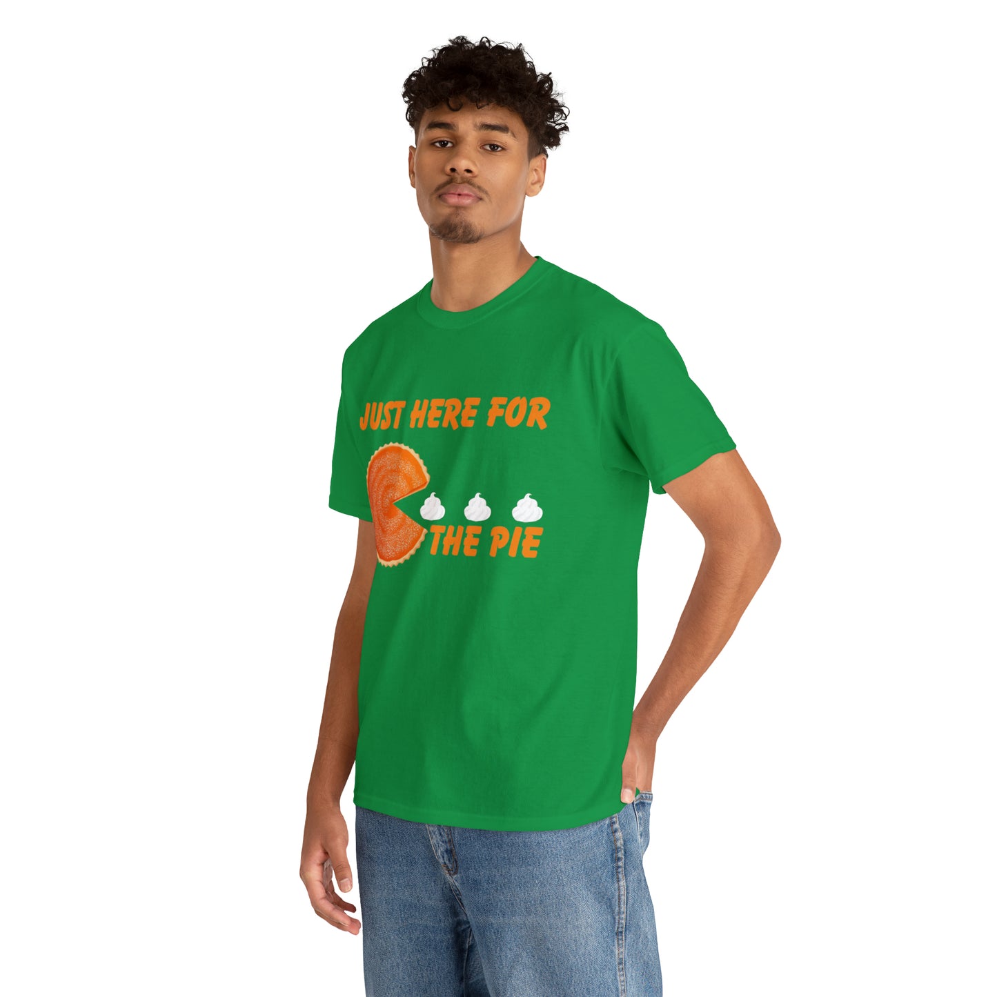 Men Just Here For The Pie | Heavy Cotton Tee