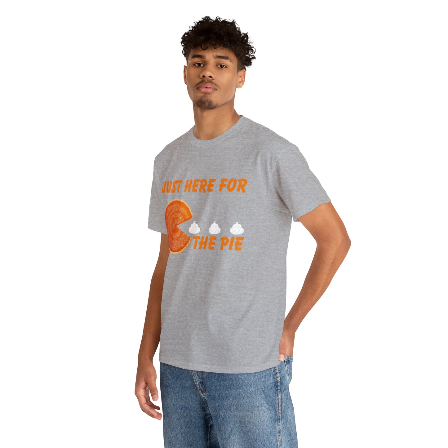 Men Just Here For The Pie | Heavy Cotton Tee