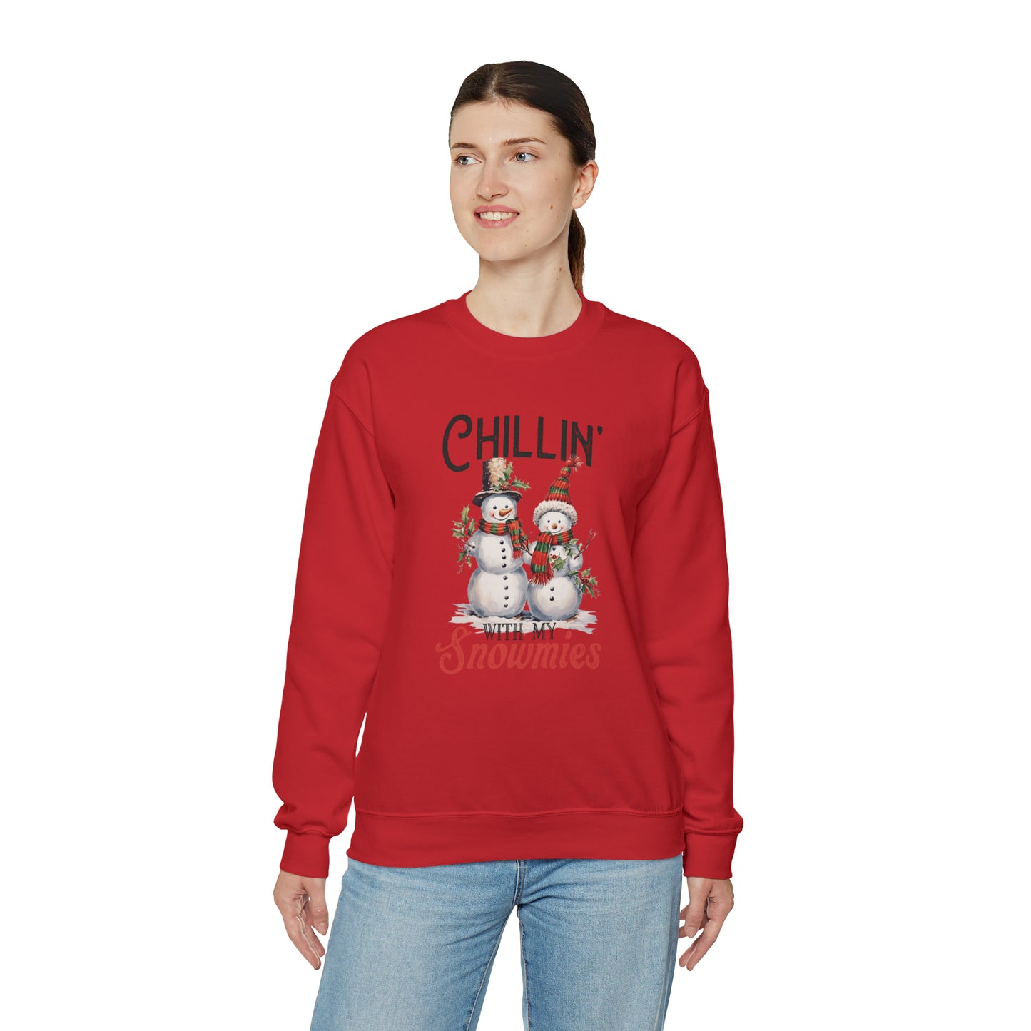 Chillin With My Snomies Christmas | Crewneck Sweatshirt | Bestie Christmas Sweatshirt