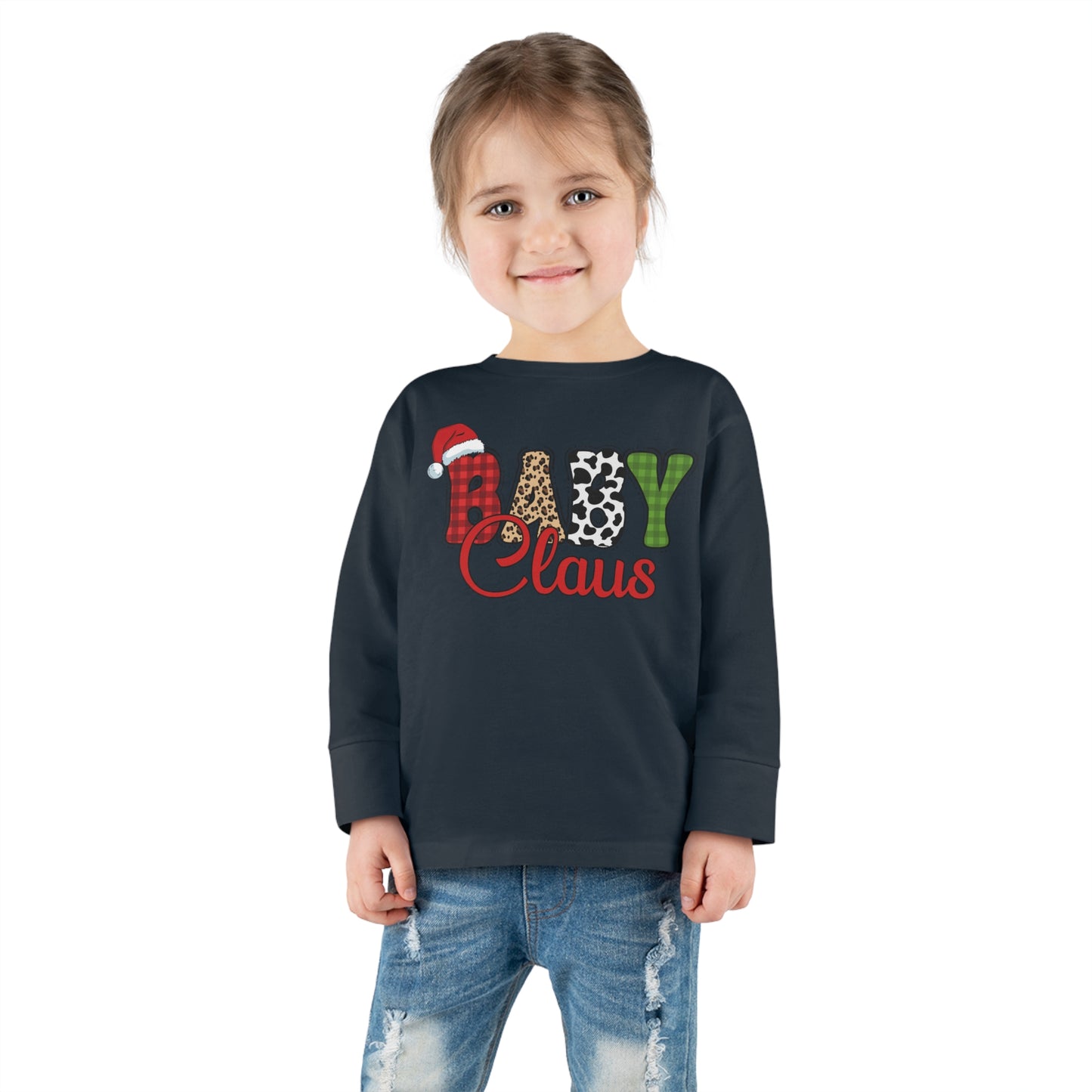 Baby Claus Toddler Christmas Long Sleeve Tee