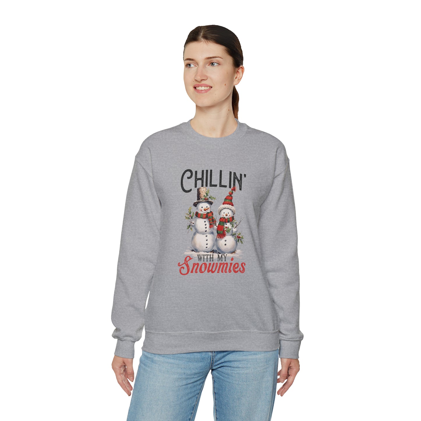 Chillin With My Snomies Christmas | Crewneck Sweatshirt | Bestie Christmas Sweatshirt