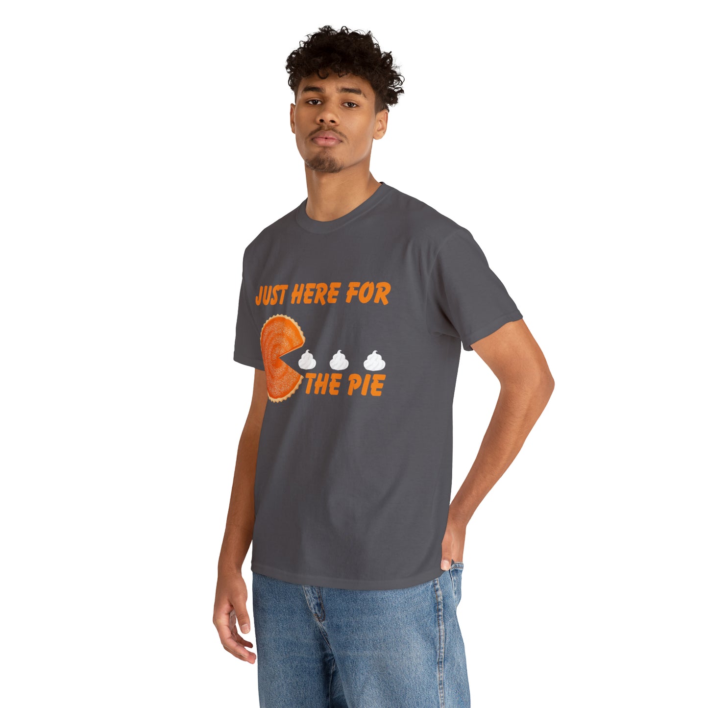 Men Just Here For The Pie | Heavy Cotton Tee