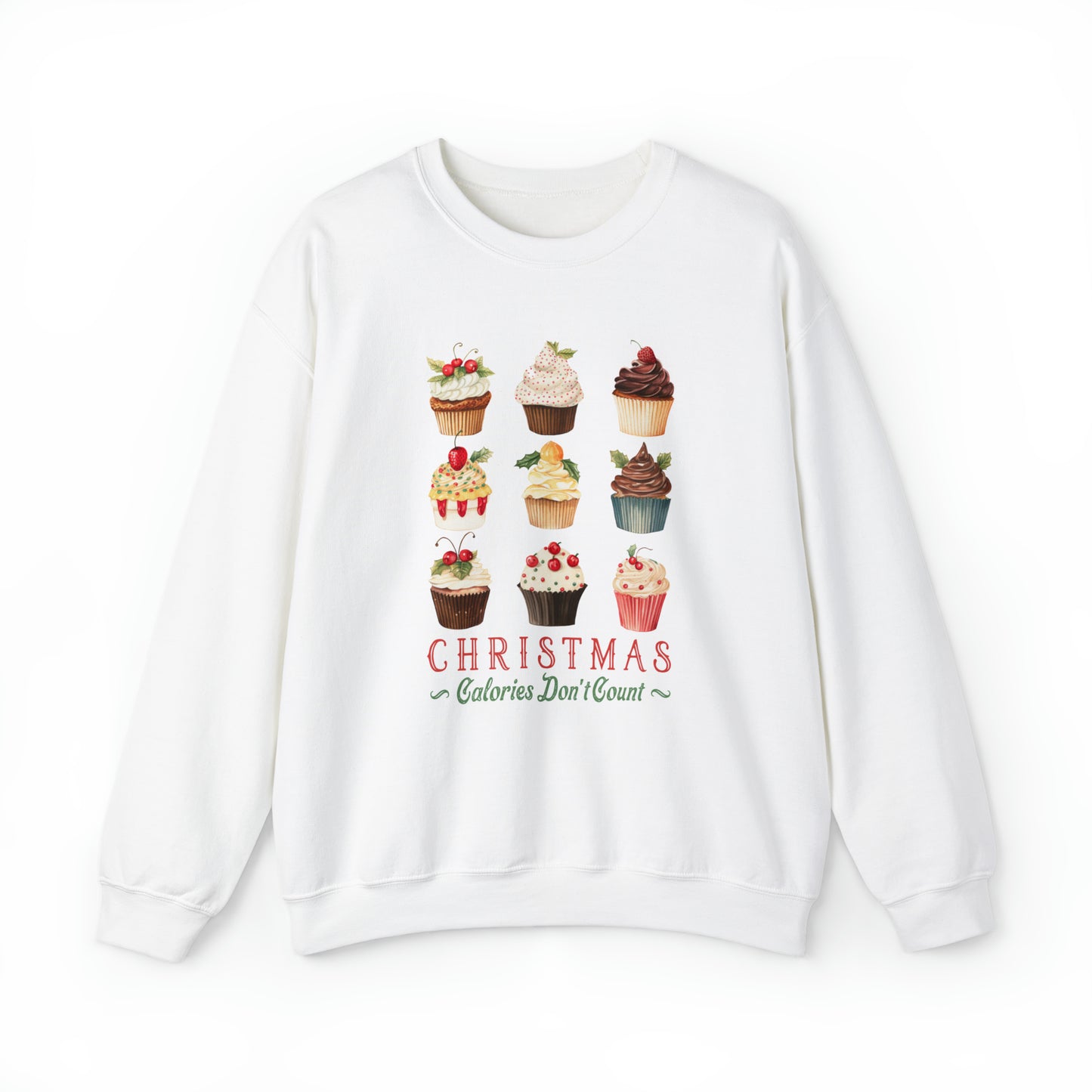 Christmas Calories Don't Count | Christmas Crewneck Sweatshirt | Unisex Sizing