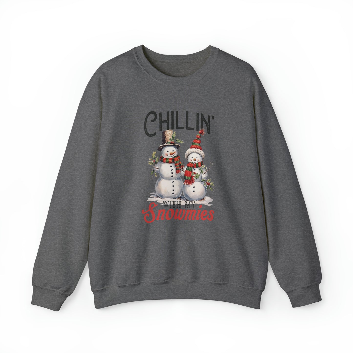 Chillin With My Snomies Christmas | Crewneck Sweatshirt | Bestie Christmas Sweatshirt
