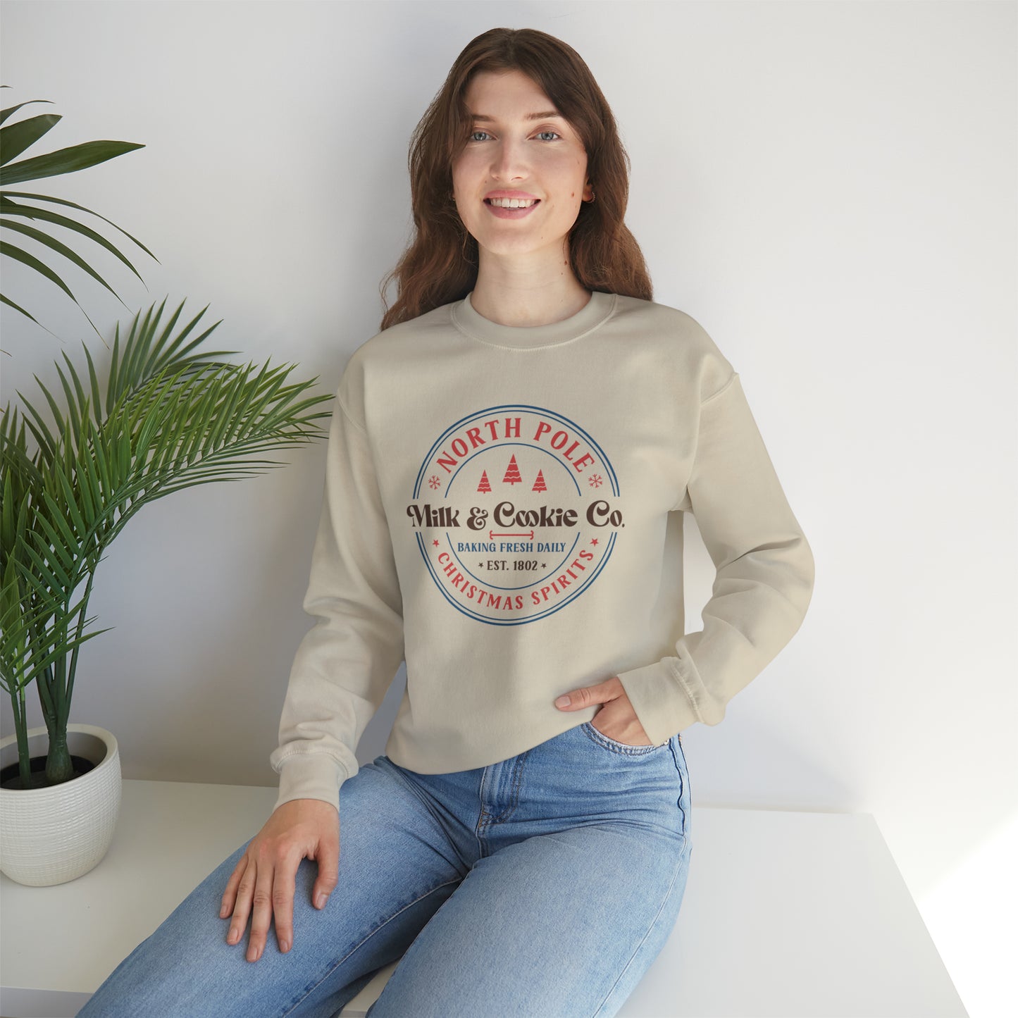 NorthPole Milk & Cookie Co. | Christmas Crewneck Sweatshirt
