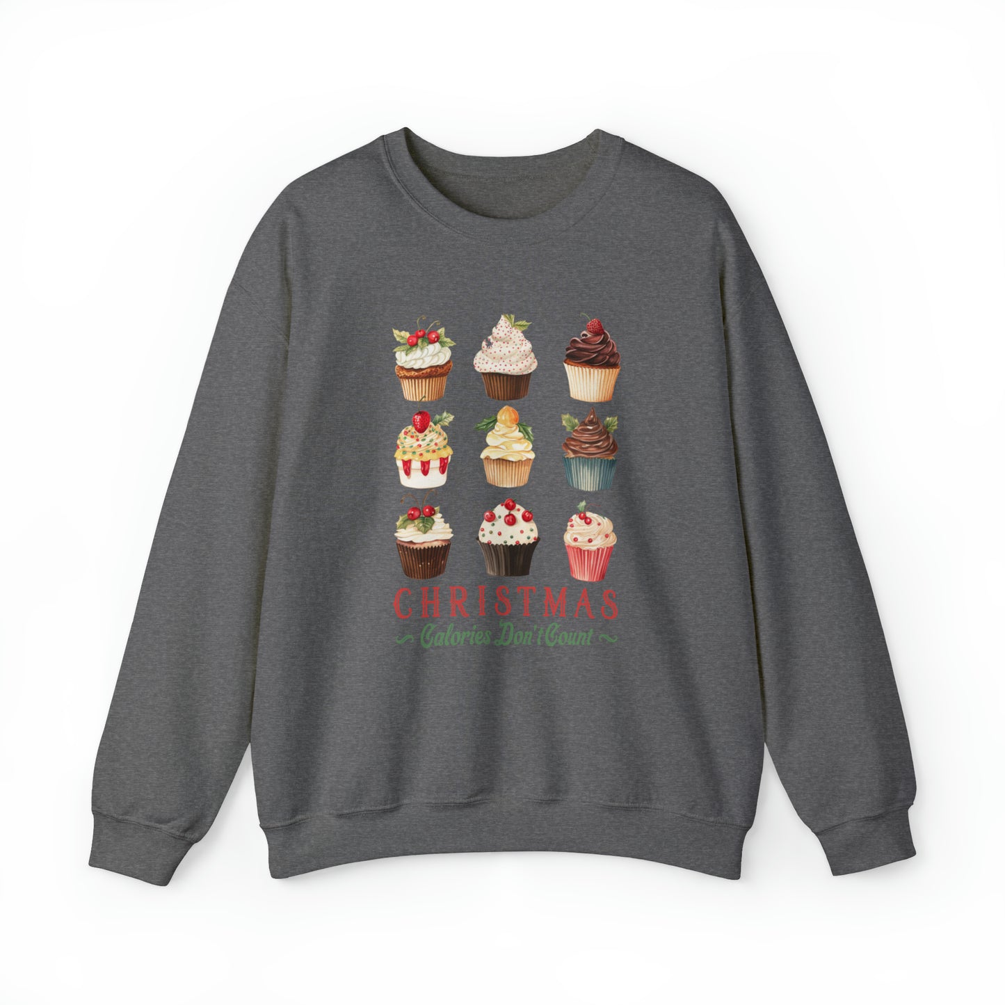 Christmas Calories Don't Count | Christmas Crewneck Sweatshirt | Unisex Sizing