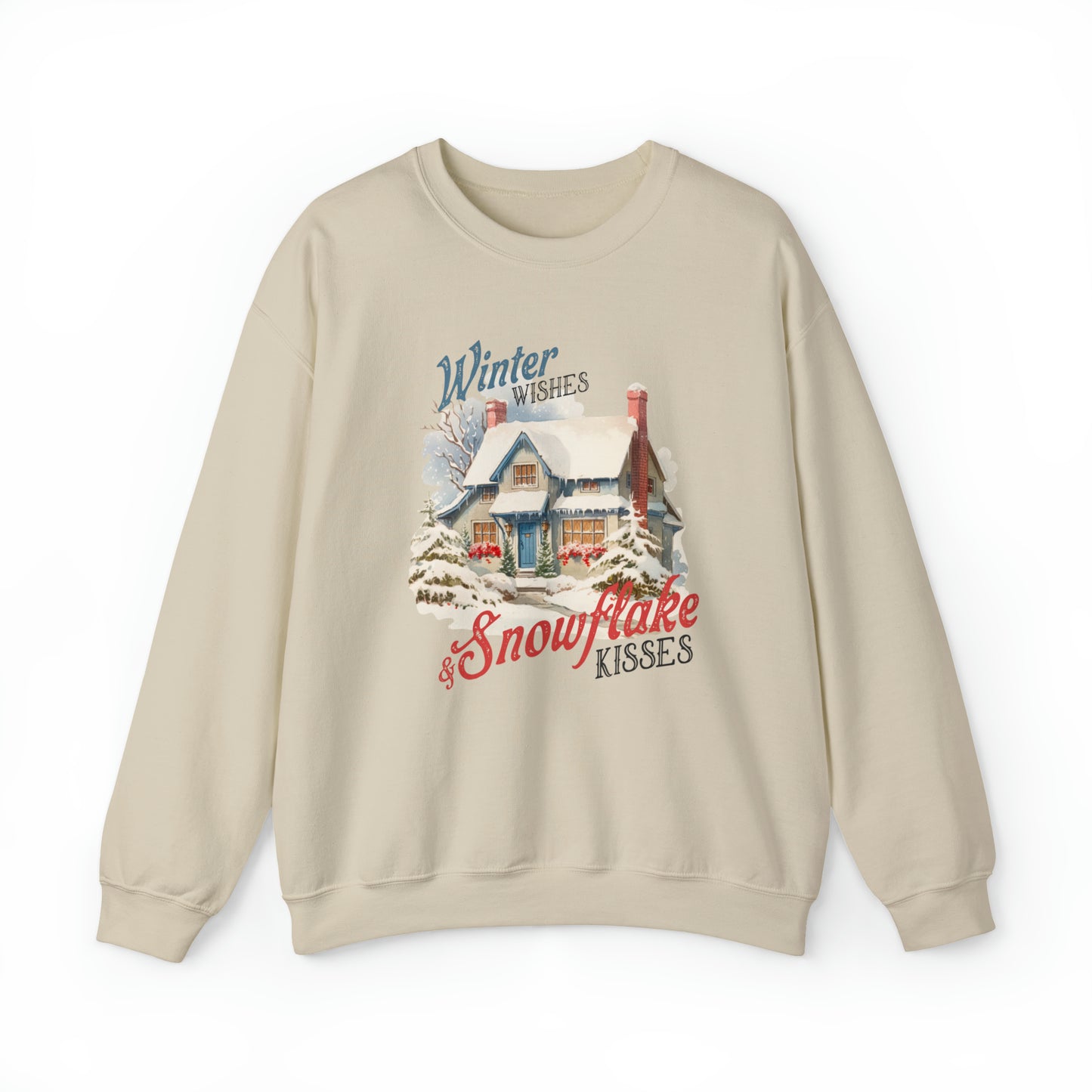 Winter Wishes & Snowflakes Kisses | Crewneck Sweatshirt |