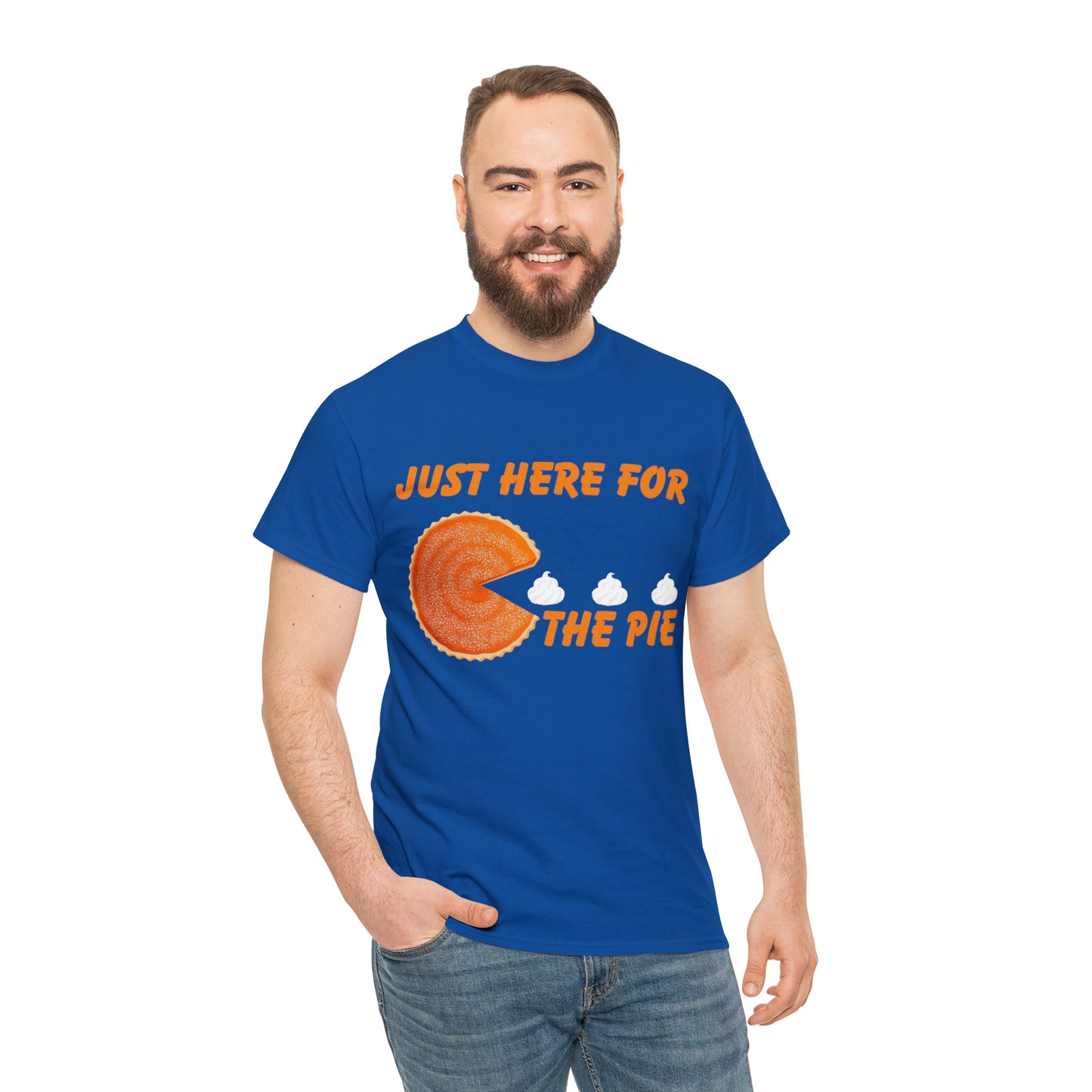 Men Just Here For The Pie | Heavy Cotton Tee