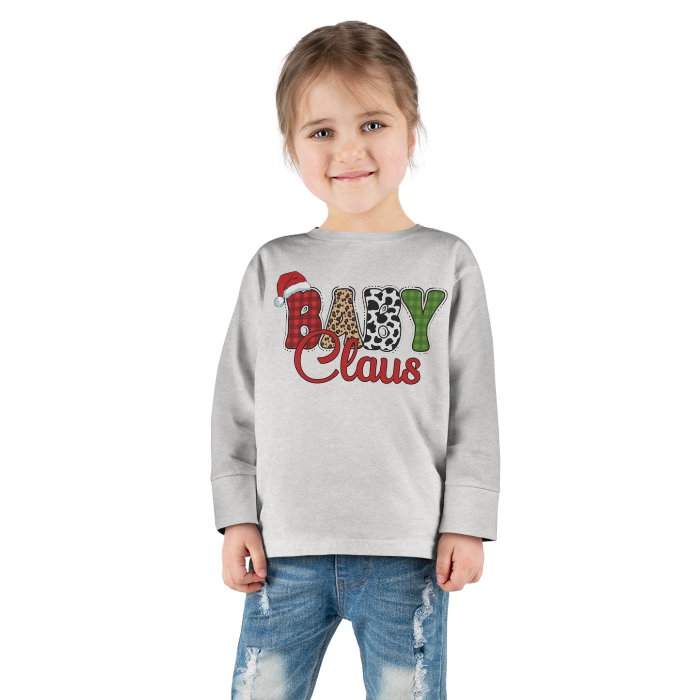 Baby Claus Toddler Christmas Long Sleeve Tee