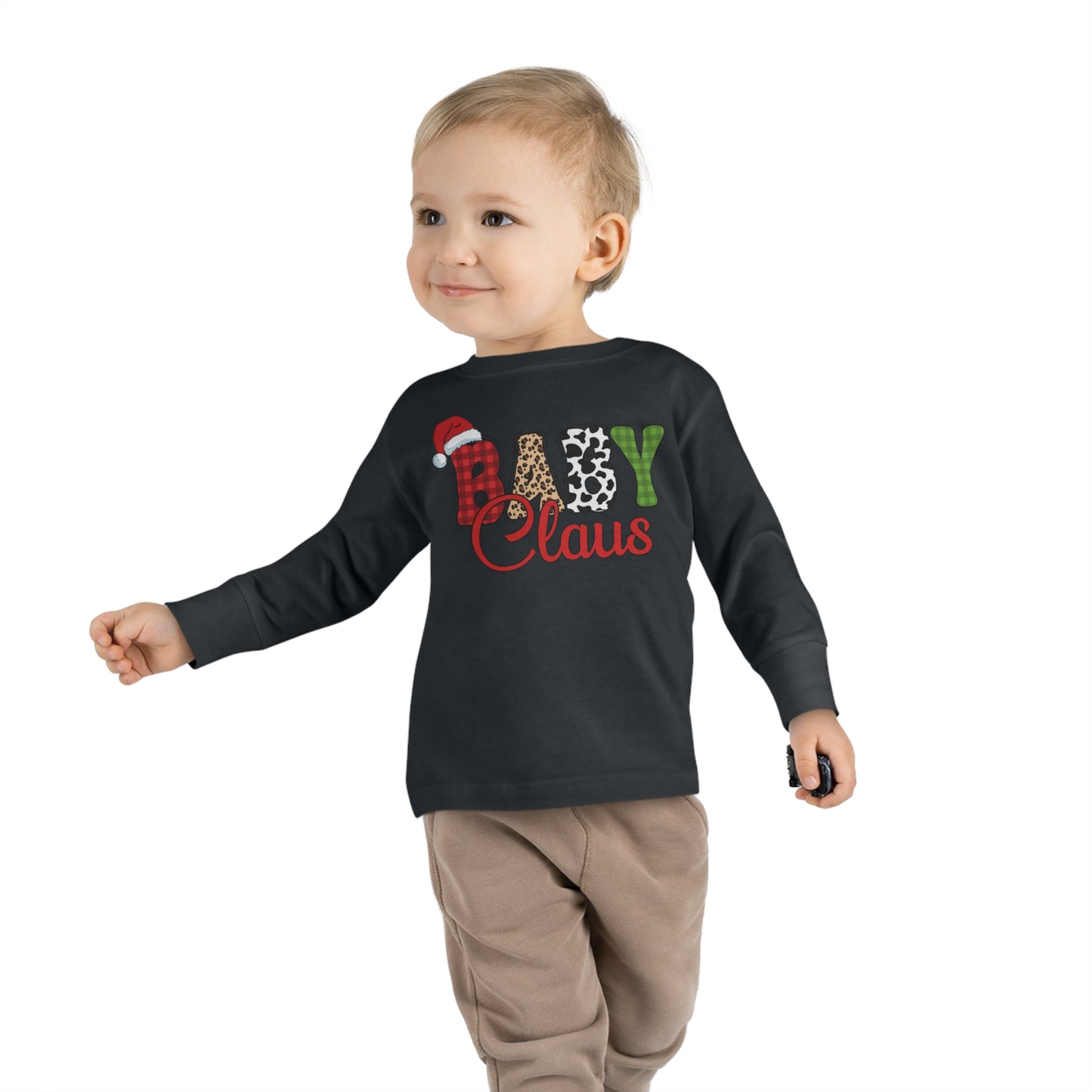 Baby Claus Toddler Christmas Long Sleeve Tee