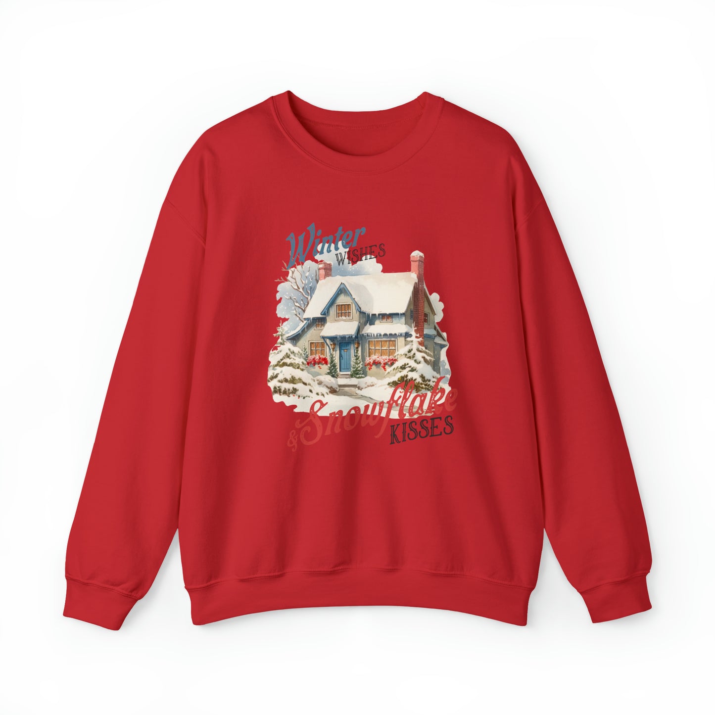 Winter Wishes & Snowflakes Kisses | Crewneck Sweatshirt |