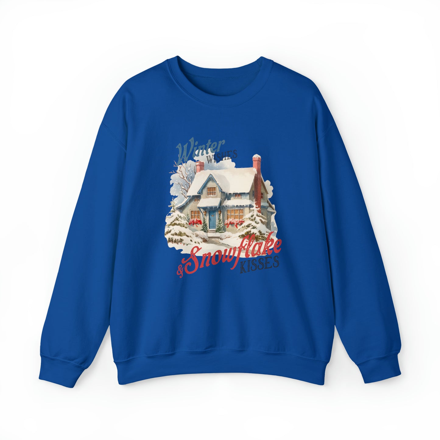 Winter Wishes & Snowflakes Kisses | Crewneck Sweatshirt |