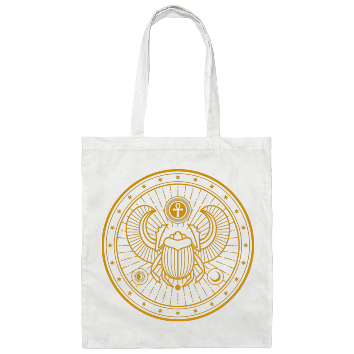 Scarab Beetle Canvas Tote Bag