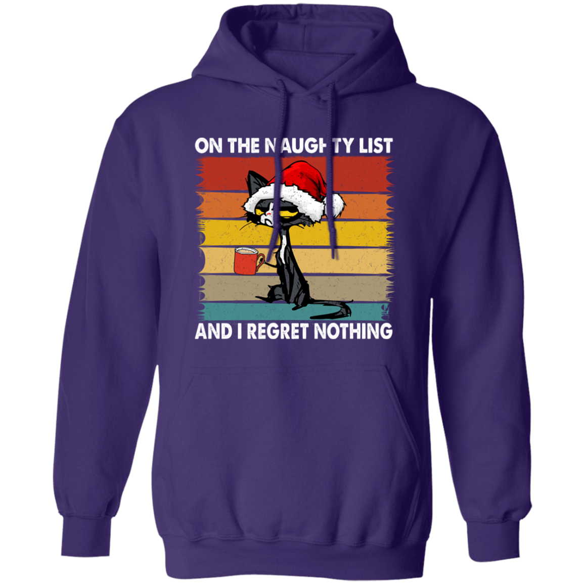 On The Naughty List | Pullover Hoodie | Funny Christmas Hoodie