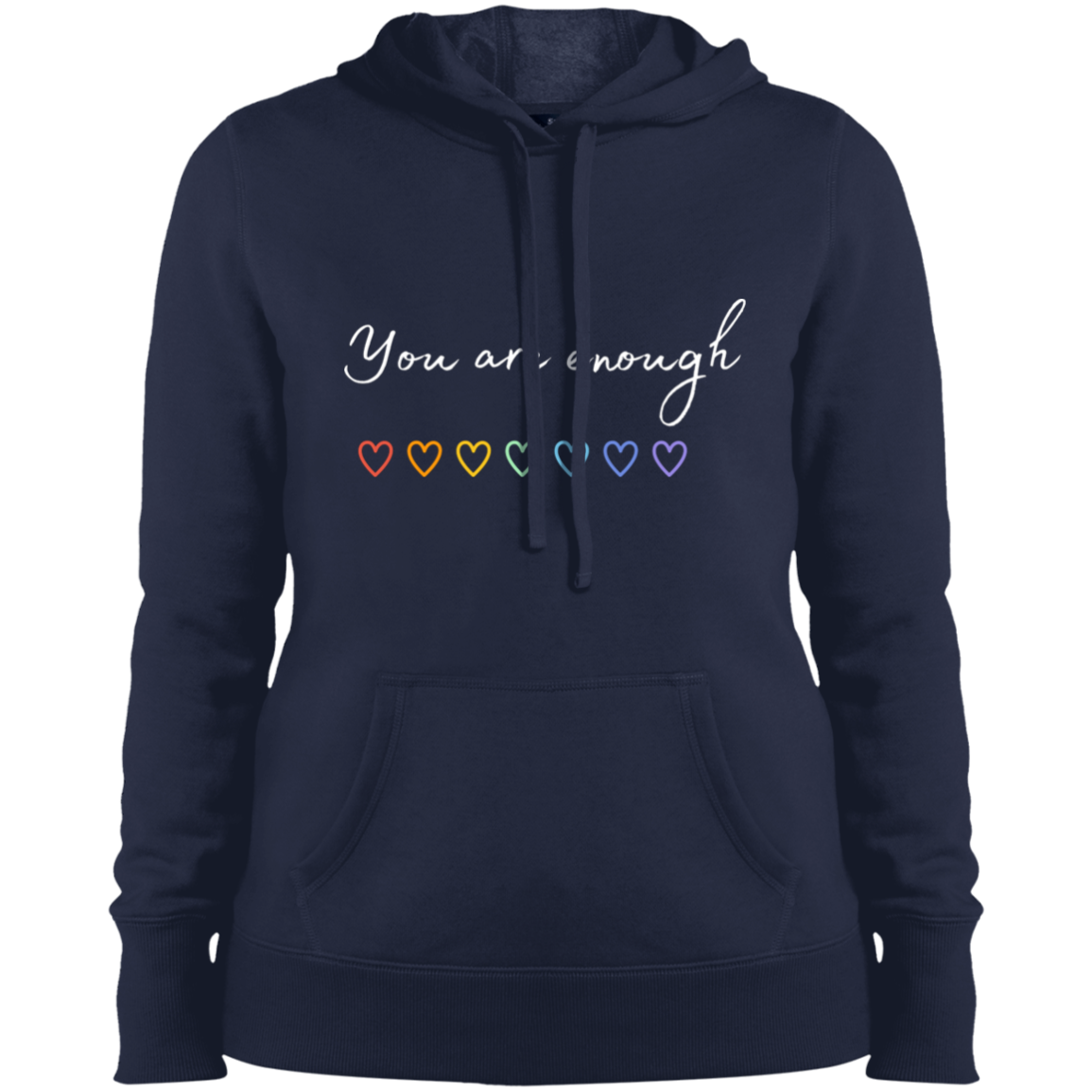 You Are Enough Pullover Hooded Sweatshirt