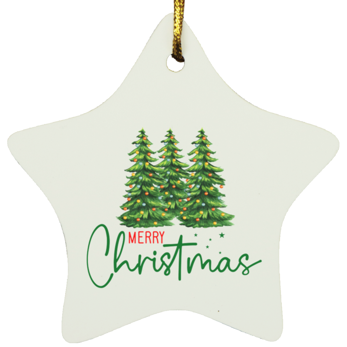 Merry Christmas| Star Ornament