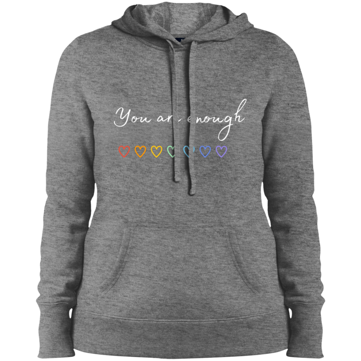 You Are Enough Pullover Hooded Sweatshirt