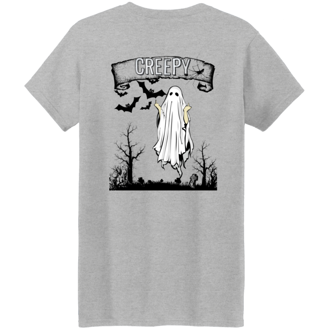 Boo Creepy Ladies T-Shirt