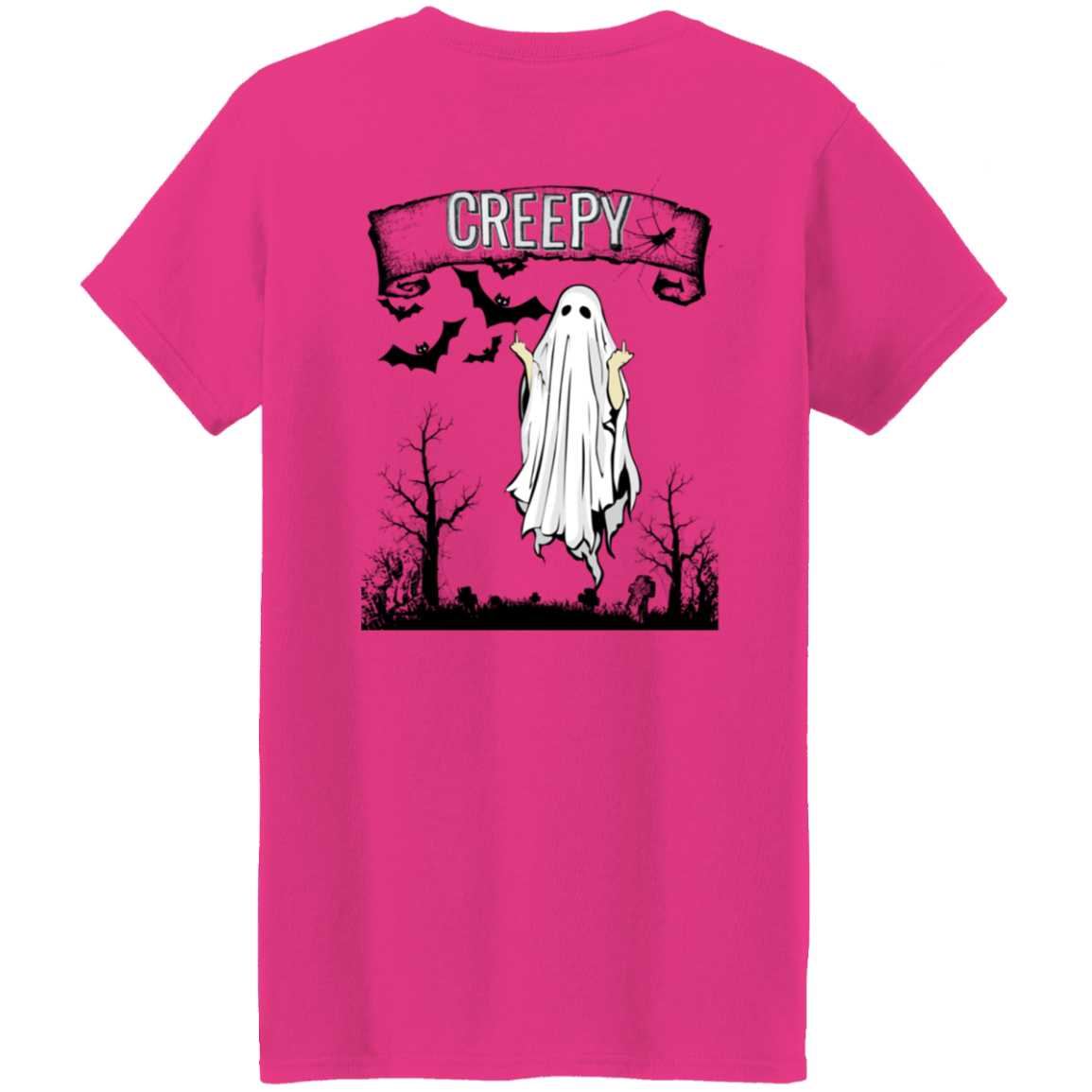 Boo Creepy Ladies T-Shirt