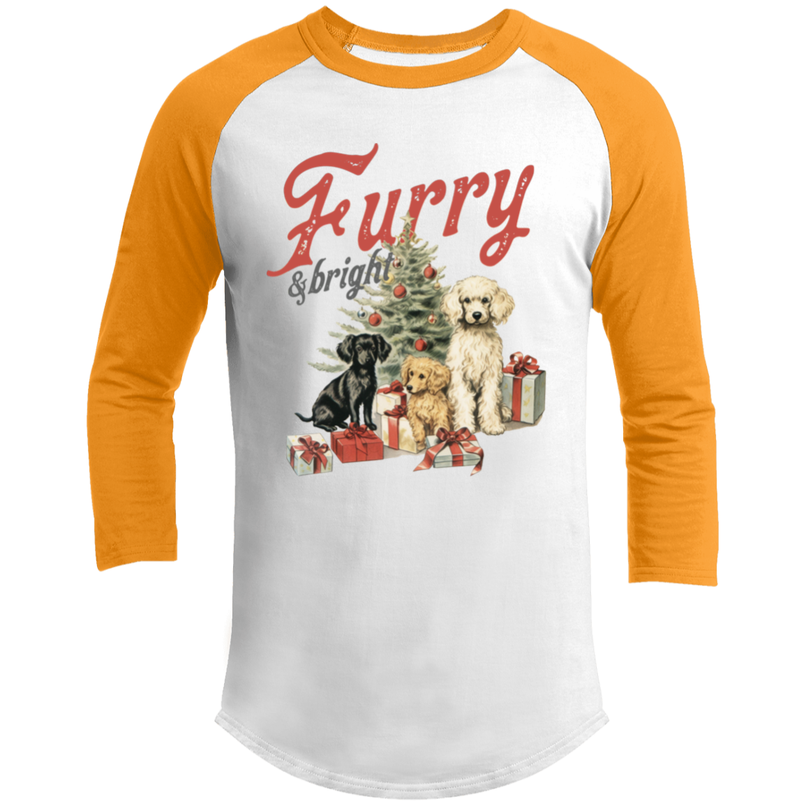 Furry & Bright | Long Sleeve Shirt | Christmas Cute Doggie
