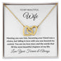 To My Beautiful Wife | Interlocking Hearts Necklace