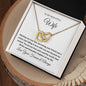 To My Beautiful Wife | Interlocking Hearts Necklace