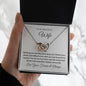 To My Beautiful Wife | Interlocking Hearts Necklace