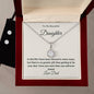 To My Daughter | Eternal Hope Necklace | + Clear CZ Earrings