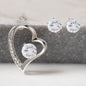 My Soulmate | Forever Love Necklace & CZ Earring