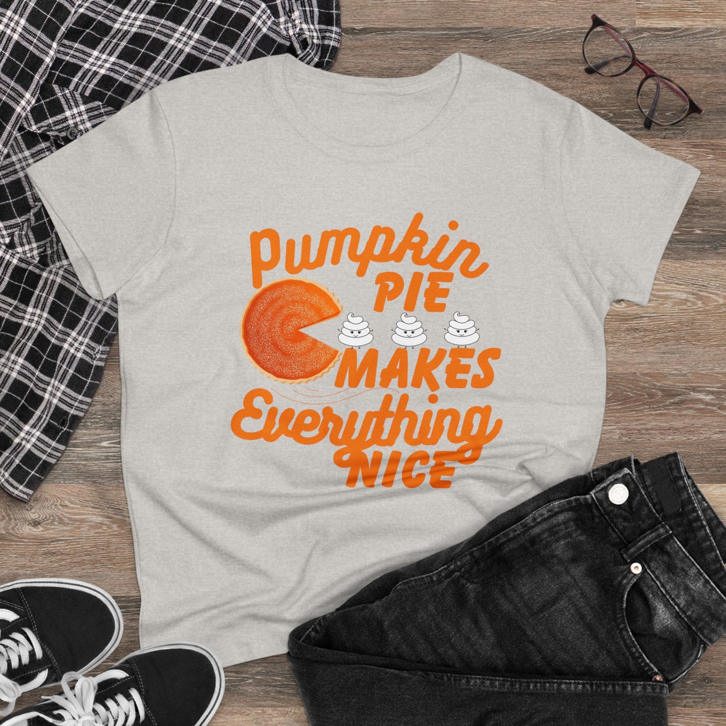 Pumpkin Spice Makes Everything Nice | Women's Midweight Cotton Tee