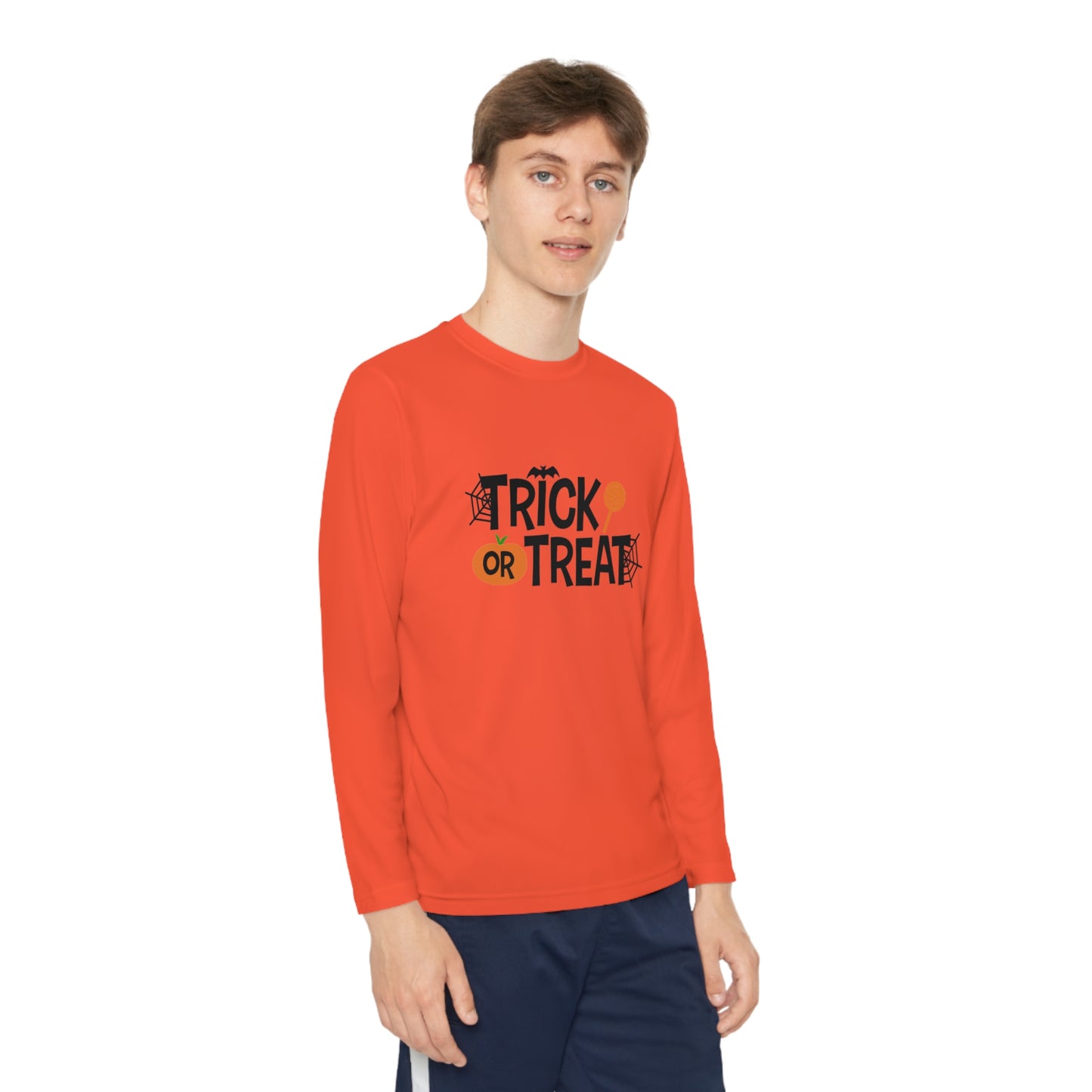 Youth Long Sleeve Trick Or Treat Tee