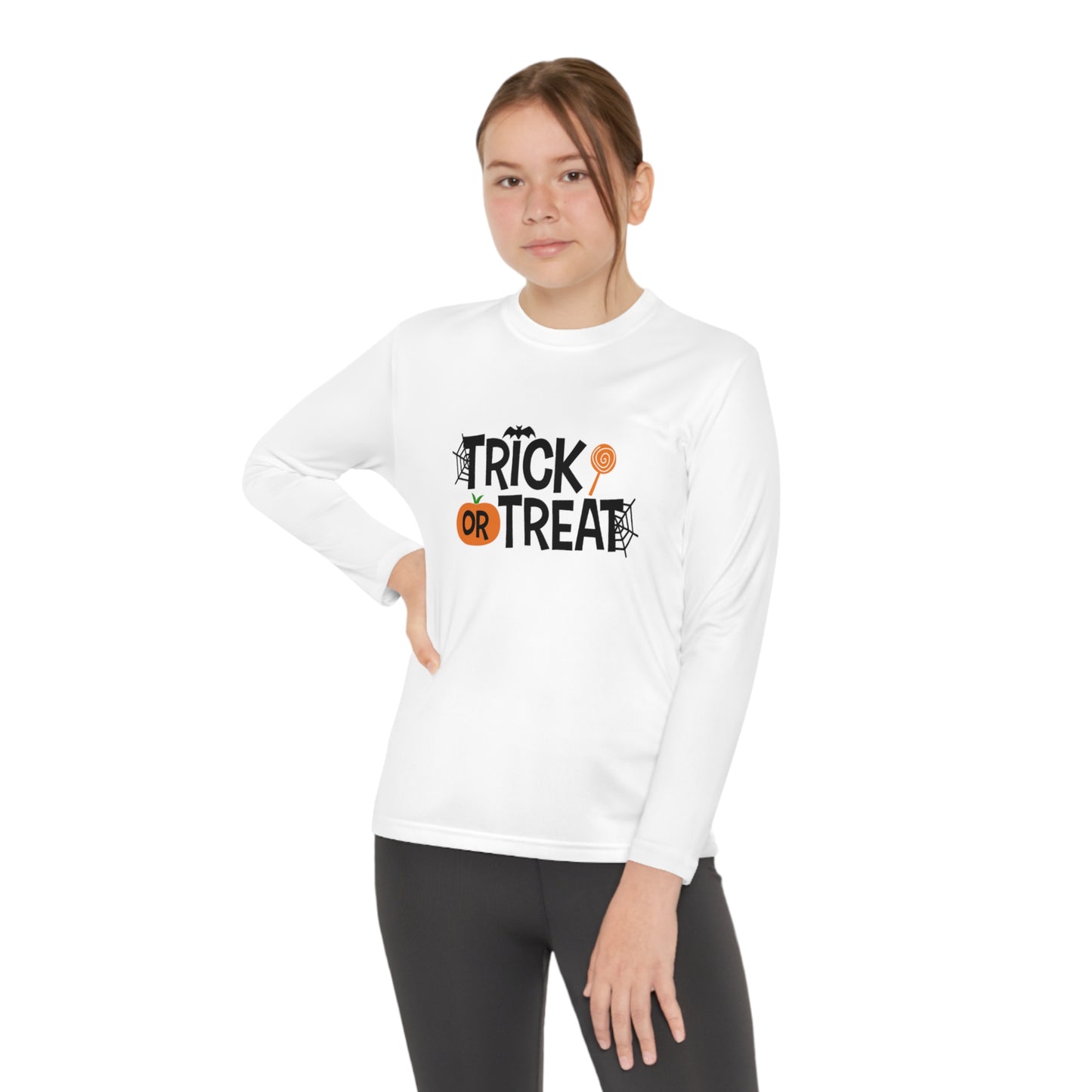 Youth Long Sleeve Trick Or Treat Tee