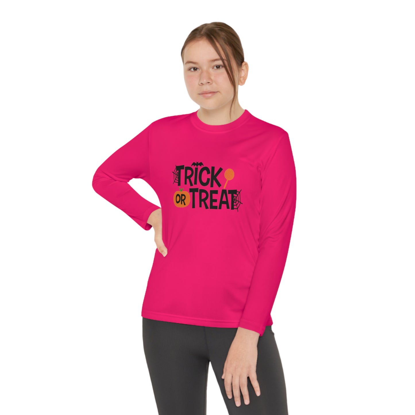 Youth Long Sleeve Trick Or Treat Tee