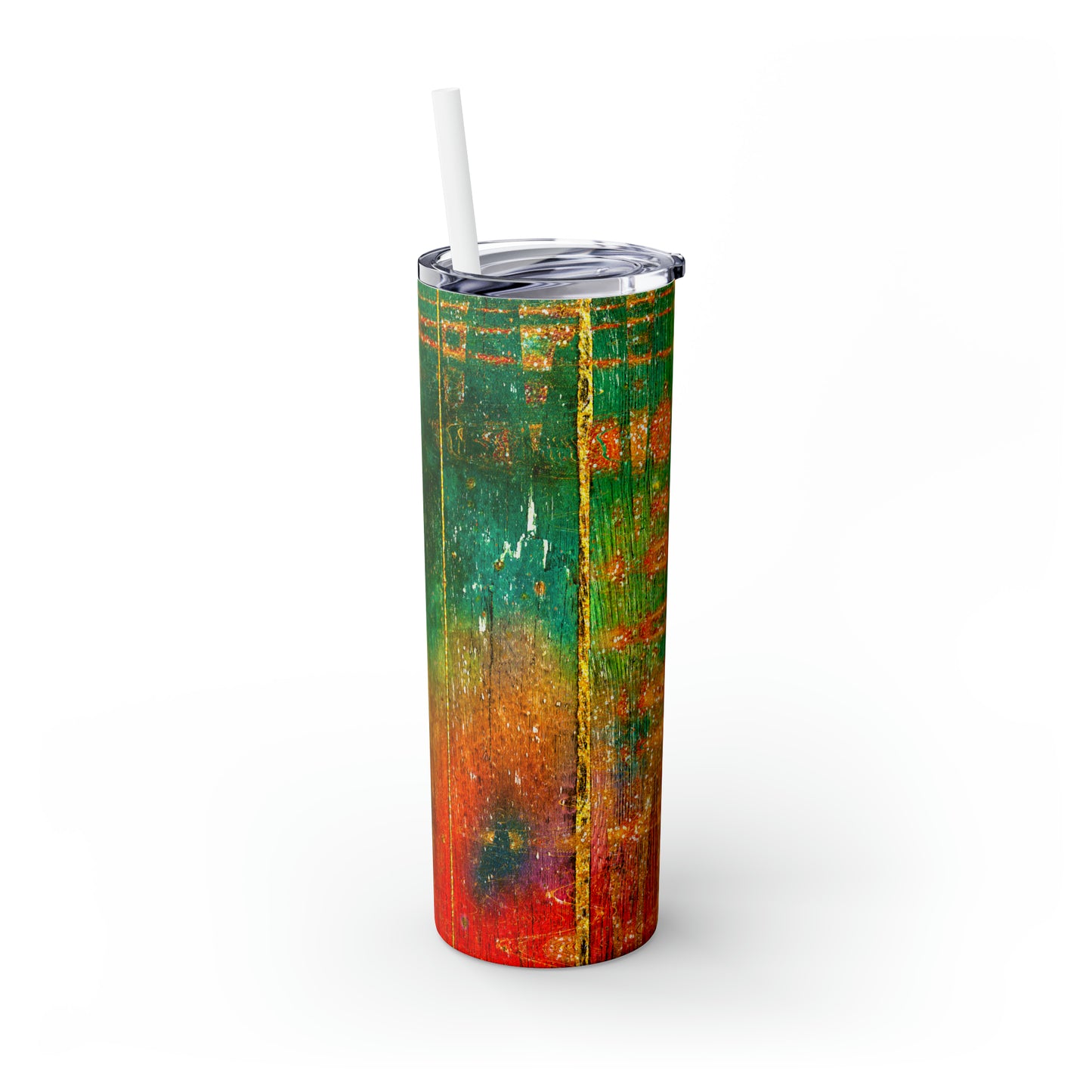 Wood Galaxy | Skinny Tumbler with Straw, 20oz | BPA-Free & Non-Toxic | Perfect For The Whole Family.