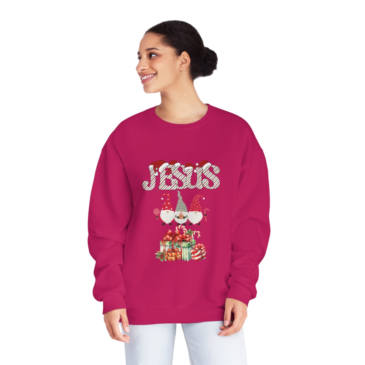Jesus & Three Wisemen With Gifts| NuBlend® Crewneck Sweatshirt