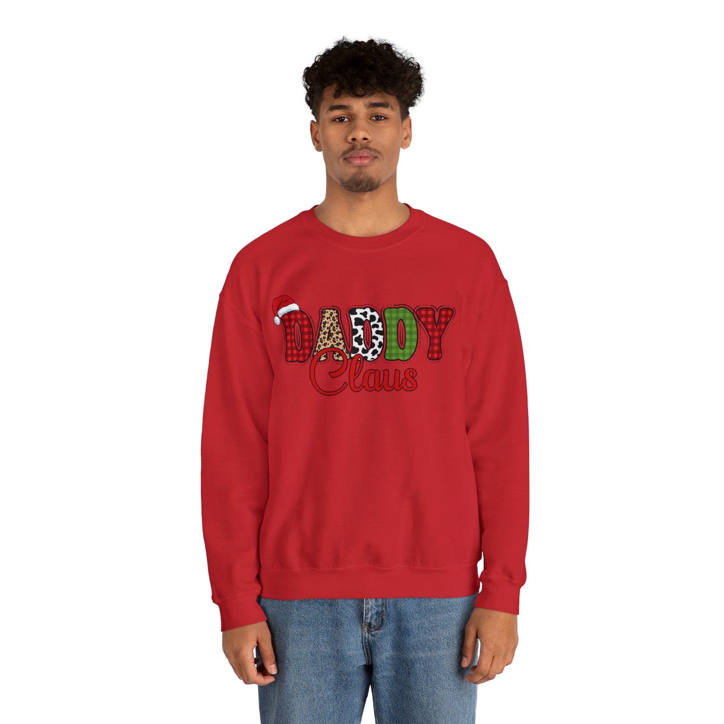 Daddy Claus Christmas | Crewneck Sweatshirt | Family Christmas Sweatshirt