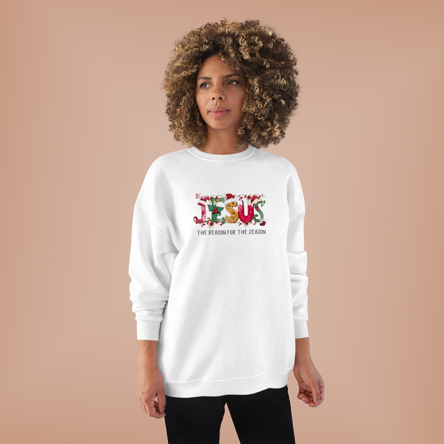 Jesus The Reason For The Season | Unisex EcoSmart® Crewneck Sweatshirt