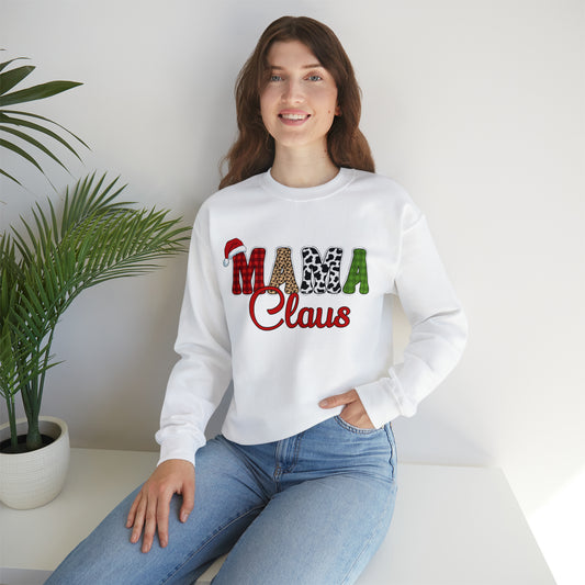 Mama Claus Christmas | Crewneck Sweatshirt | Christmas Family Sweatshirt