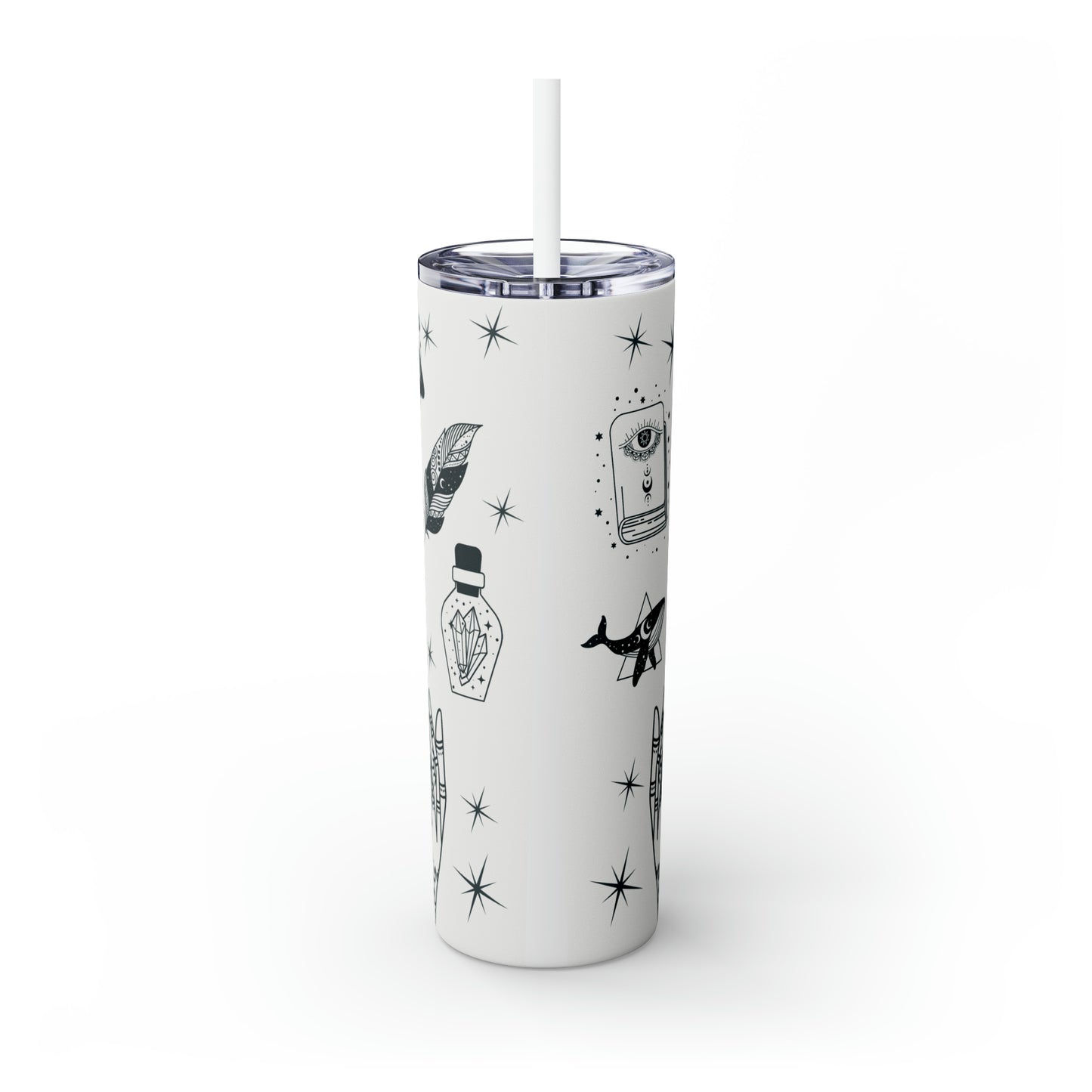 Mystical Magic | Skinny Tumbler with Straw, 20oz | Great For Gift Giving | BPA-Free & Non-Toxic