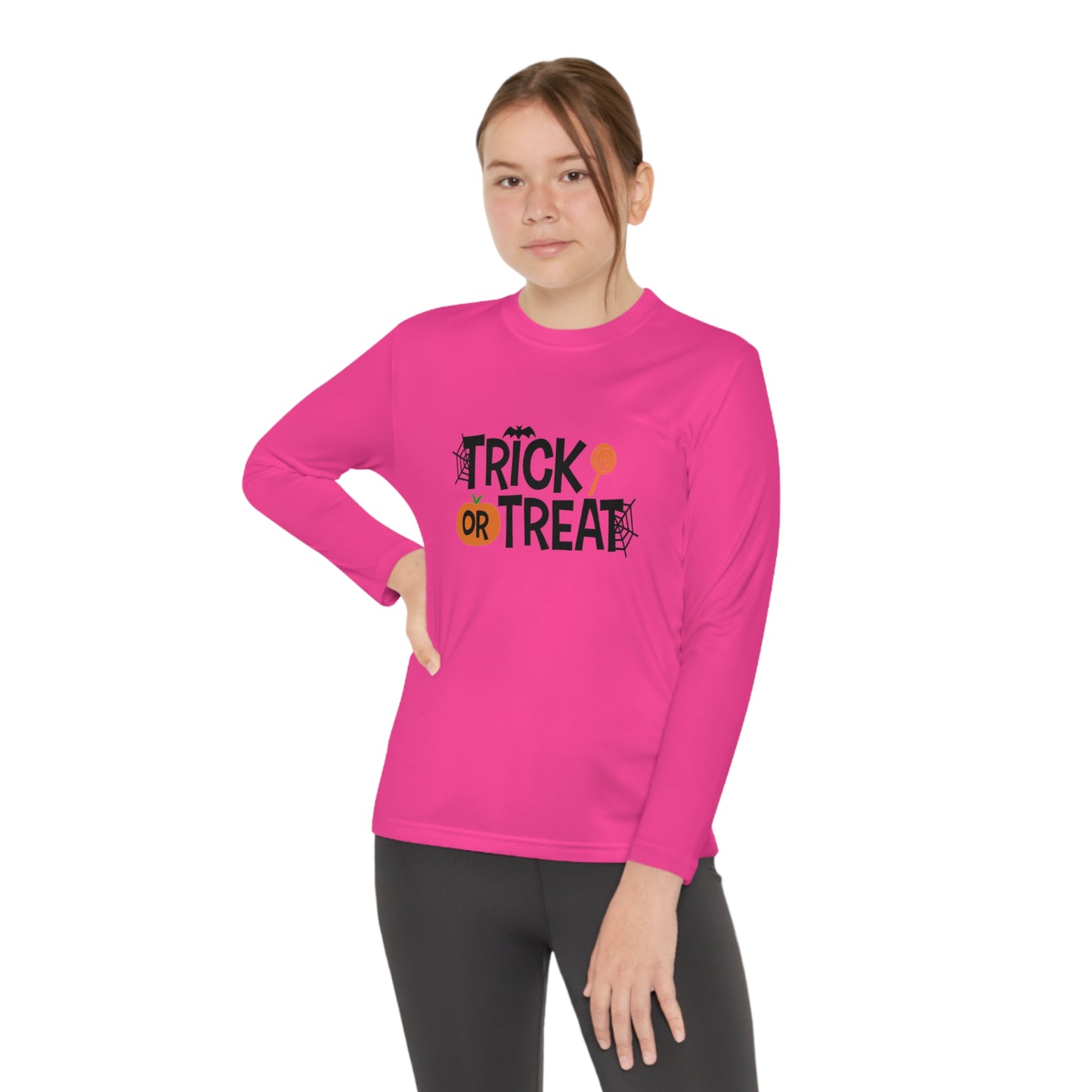 Youth Long Sleeve Trick Or Treat Tee