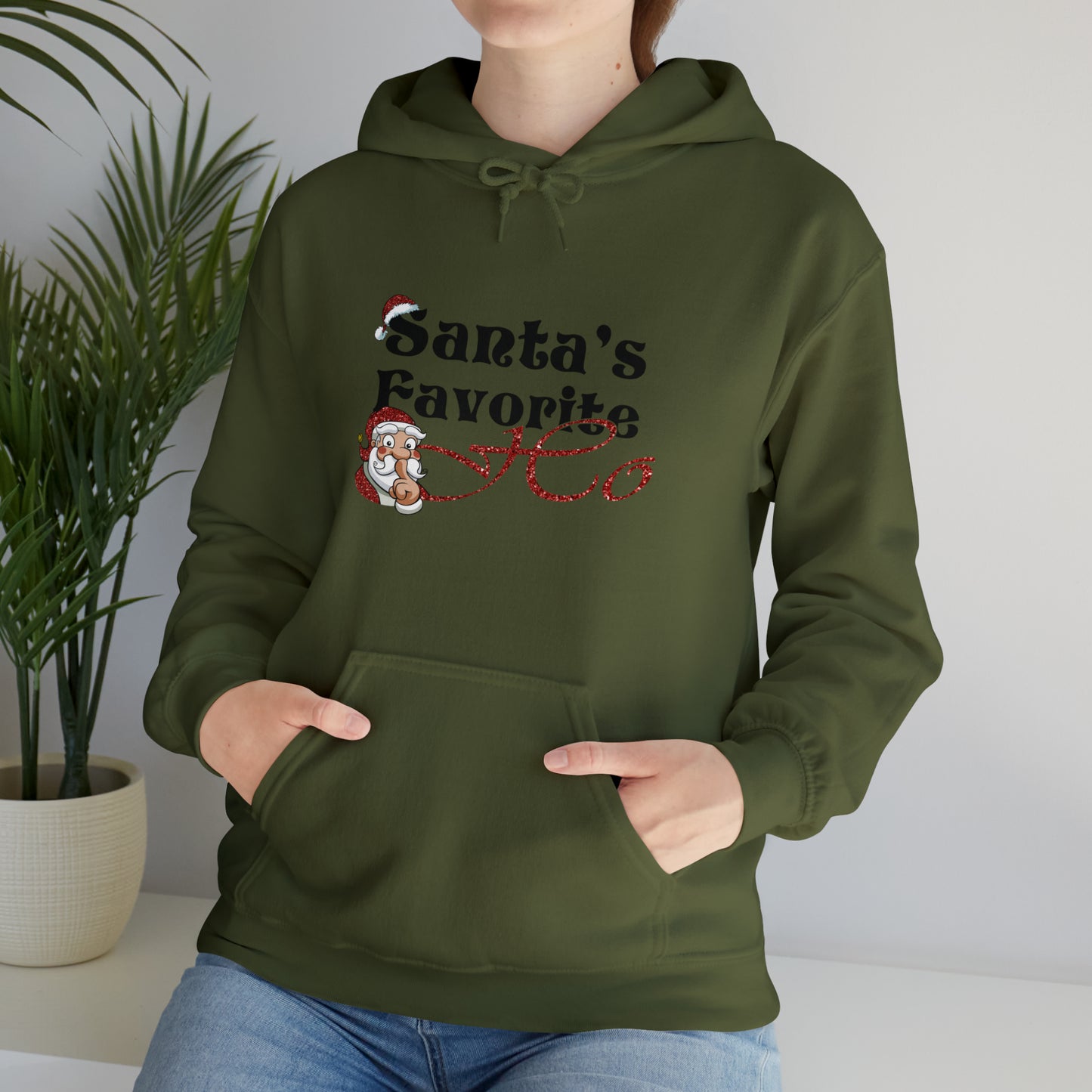 Santa's Favorite Ho | Hooded Sweatshirt | Christmas Funny Sweatshirt