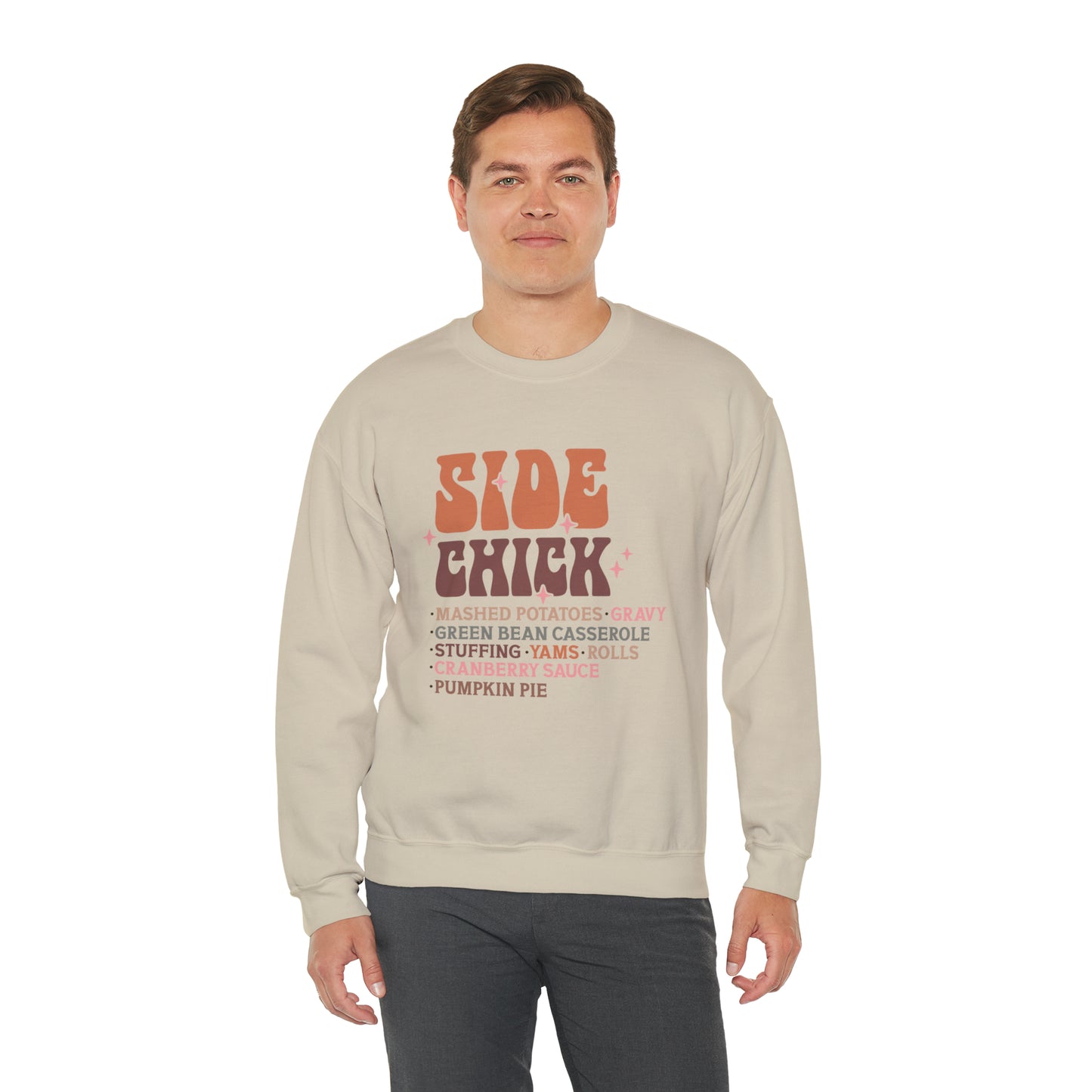 Side Chick Thanksgiving Crewneck Sweatshirt | Unisex Sizing | Falls Favorite
