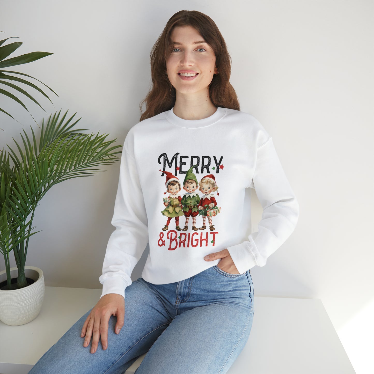 Merry & Bright Christmas | Crewneck Sweatshirt